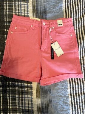 Judy Blue Bubble Gum pink  Pink Denim Shorts